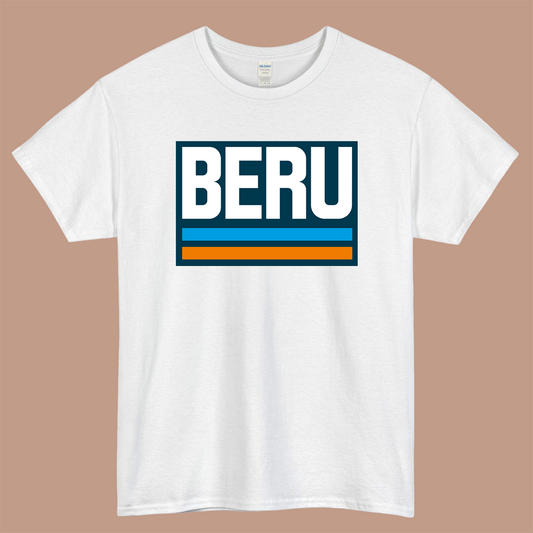 BERU Ignition Parts Logo Mens Unisex Short Sleeve White T-Shirt Size S-3XL
