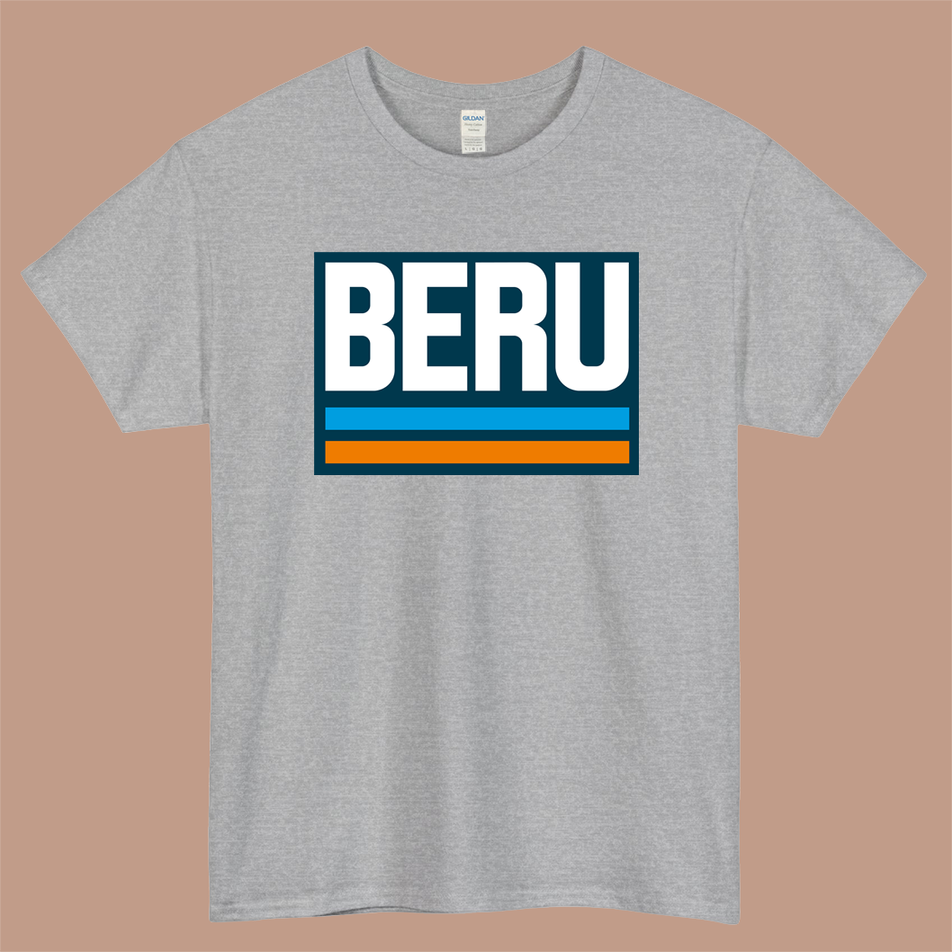 BERU Ignition Parts Logo Mens Unisex Short Sleeve Gray T-Shirt Size S-3XL