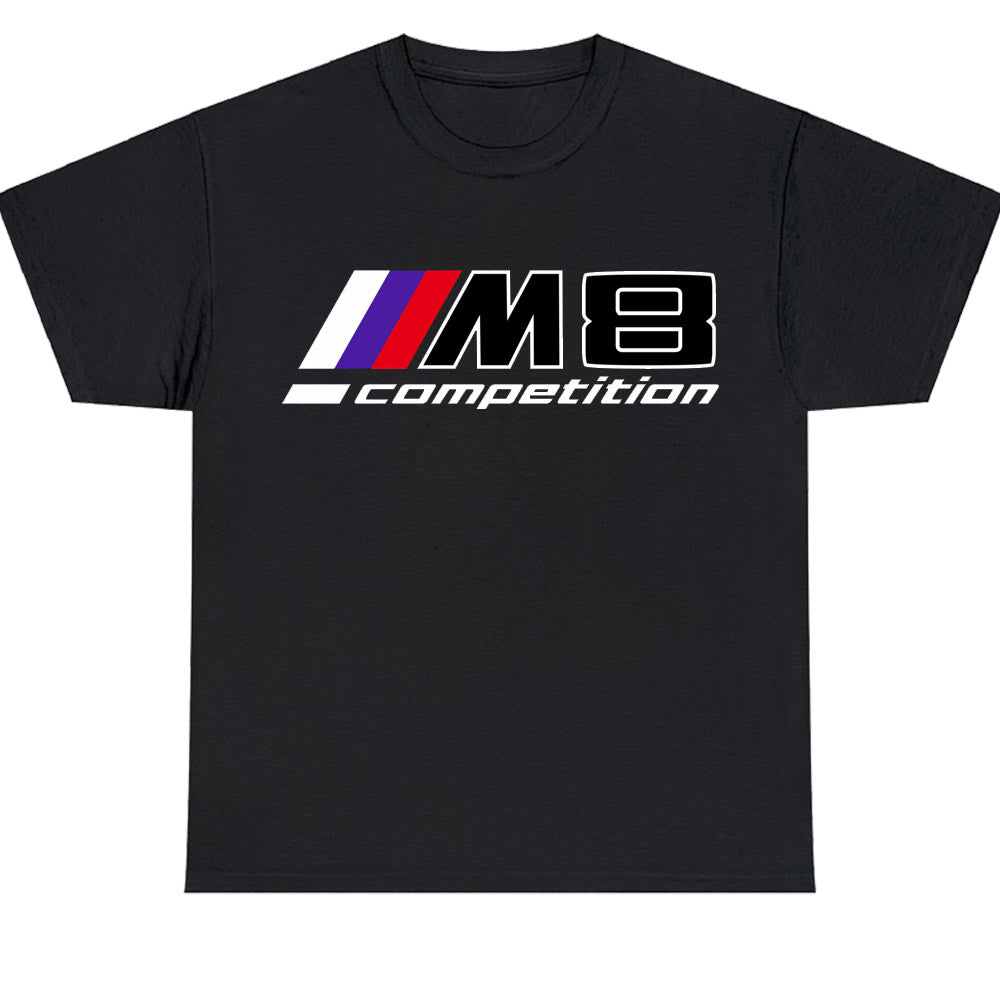 BMW M8 COMPETITION Logo Men's Unisex T Shirt Size S to 3XL