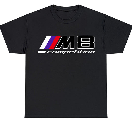 BMW M8 COMPETITION Logo Men's Unisex T Shirt Size S to 3XL
