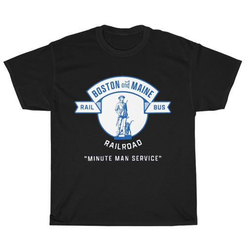 BM Boston Maine Railroad Logo Men's Unisex T Shirt Size S to 3XL