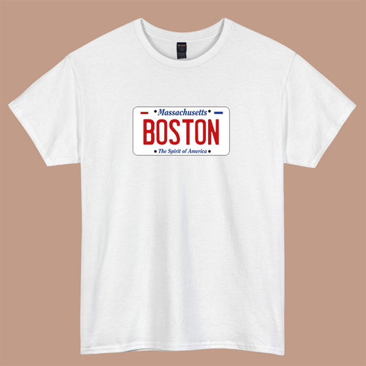 BOSTON - Massachusetts LOGO SHORT SLEEVE T SHIRT S-5XL- P