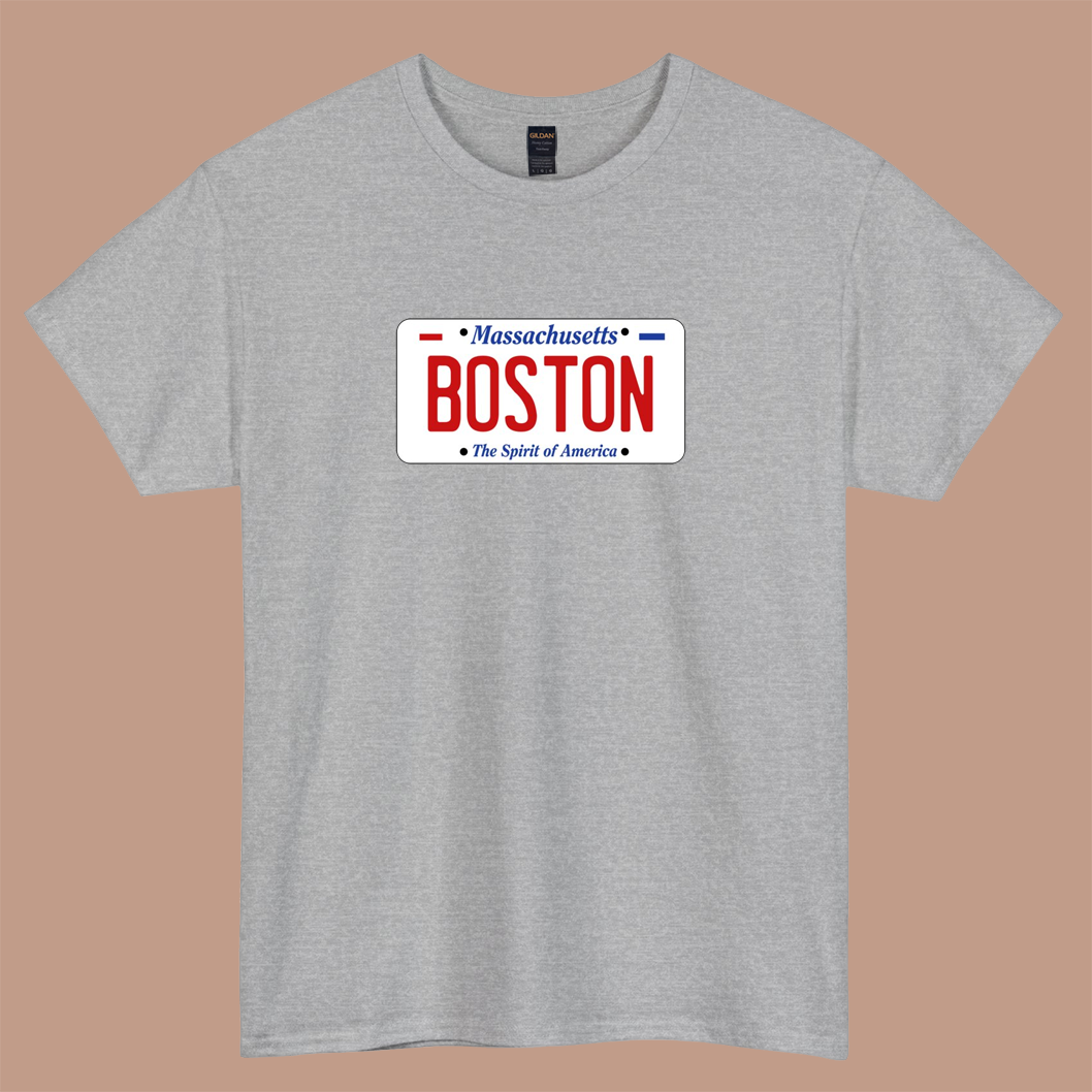BOSTON - Massachusetts LOGO SHORT SLEEVE T SHIRT S-5XL- P