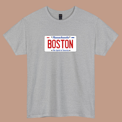 BOSTON - Massachusetts LOGO SHORT SLEEVE T SHIRT S-5XL- P