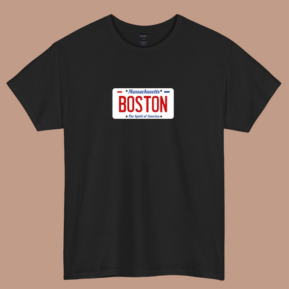BOSTON - Massachusetts LOGO SHORT SLEEVE T SHIRT S-5XL- P