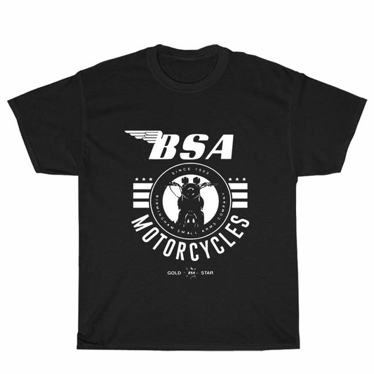 BSA Motorcycles Logo  Unisex Men's T Shirt Size S to 3XL