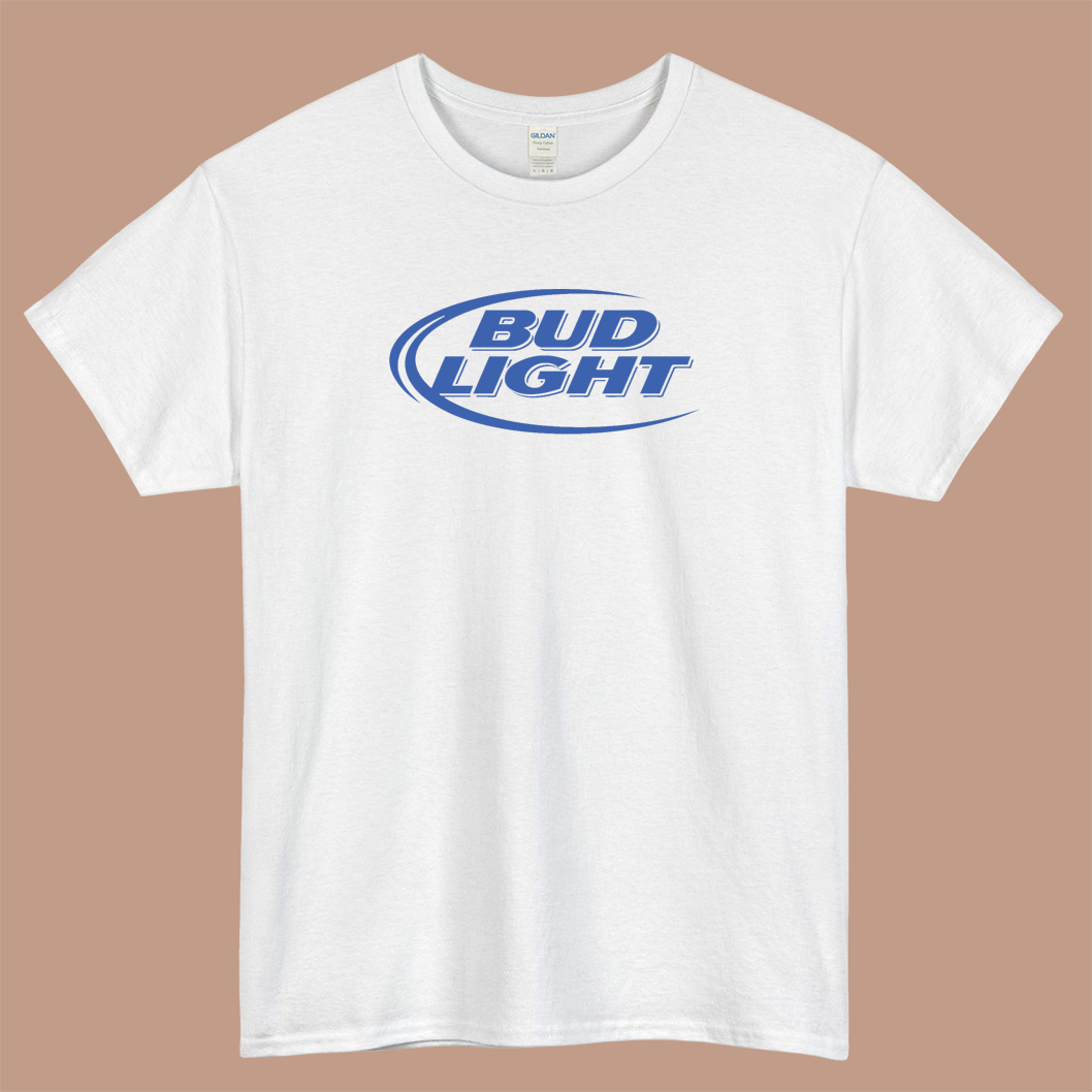 BUD Light Logo Mens Unisex Short Sleeve T-Shirt Size S-3XL