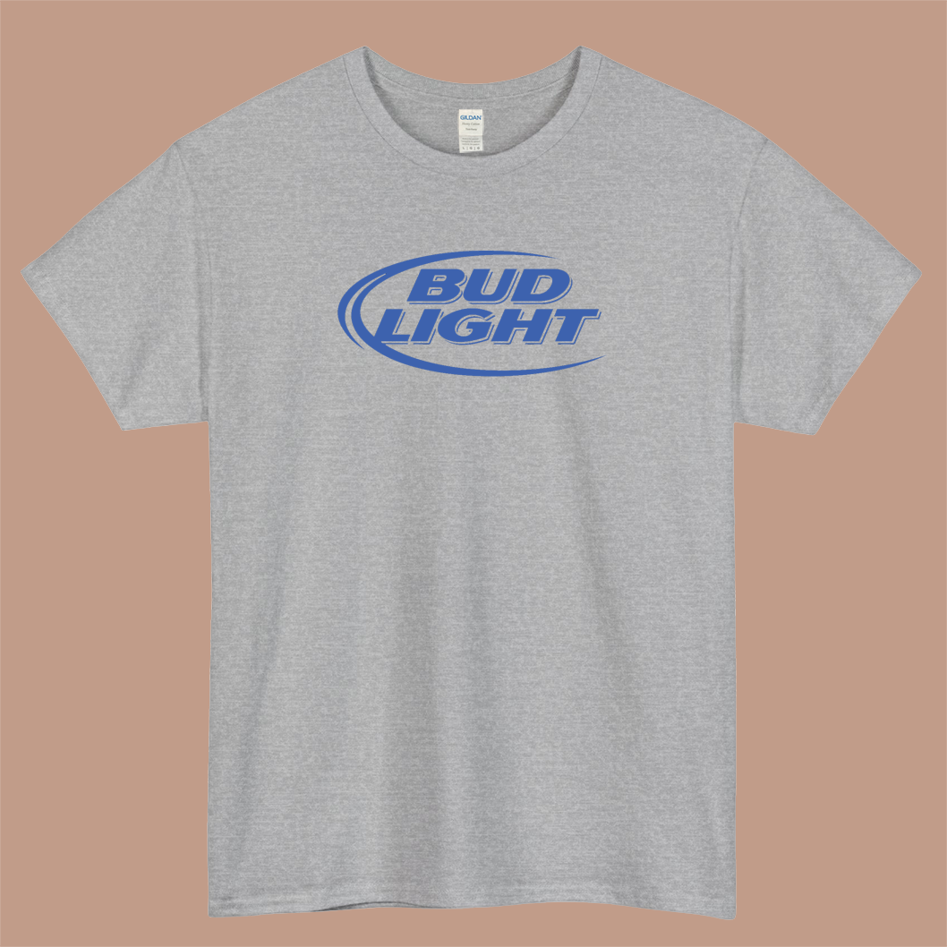 BUD Light Logo Mens Unisex Short Sleeve T-Shirt Size S-3XL