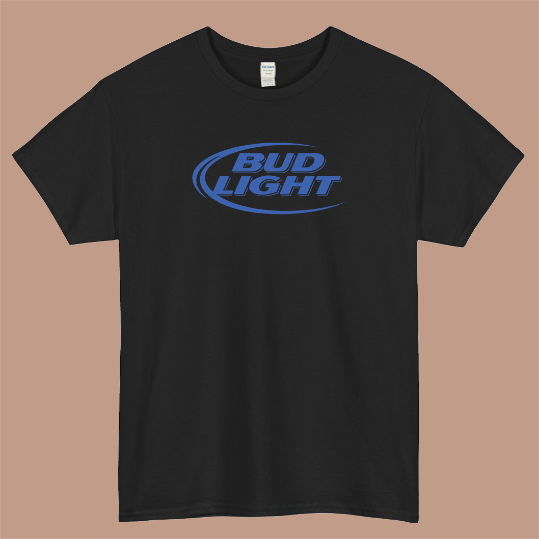 BUD Light Logo Mens Unisex Short Sleeve T-Shirt Size S-3XL