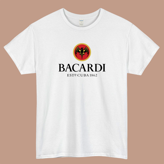 Bacardi Est CUBA 1862 Logo Mens Unisex Short Sleeve T-Shirt Size S-3XL - P