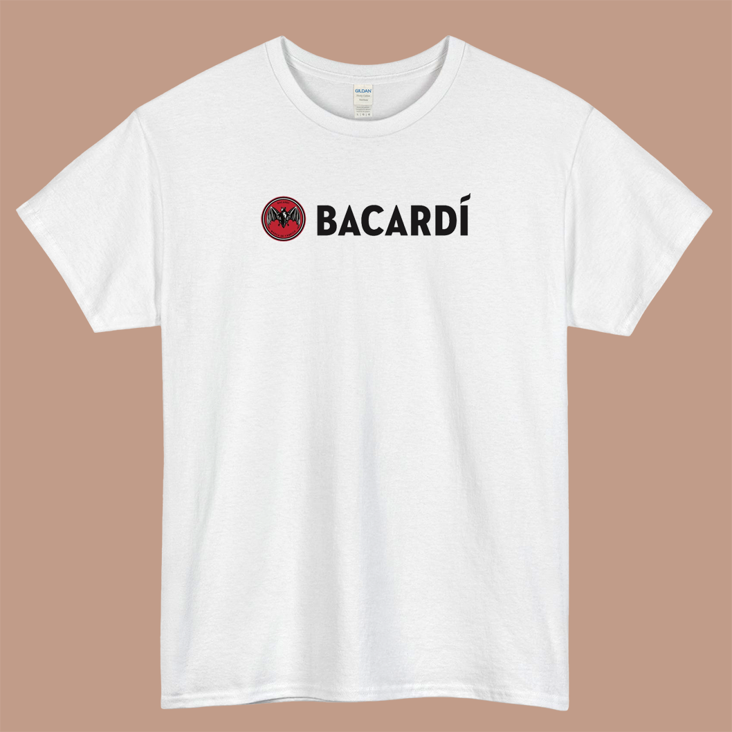Bacardi Rum Logo Mens Unisex Short Sleeve T-Shirt Size S-3XL - P