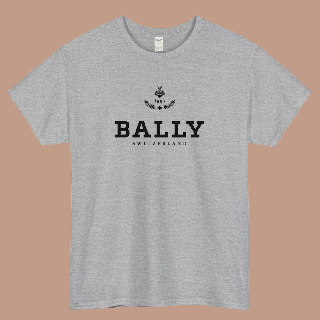 Bally Shiff Leather Belt Logo Mens Unisex Short Sleeve T-Shirt Size S-3XL - P