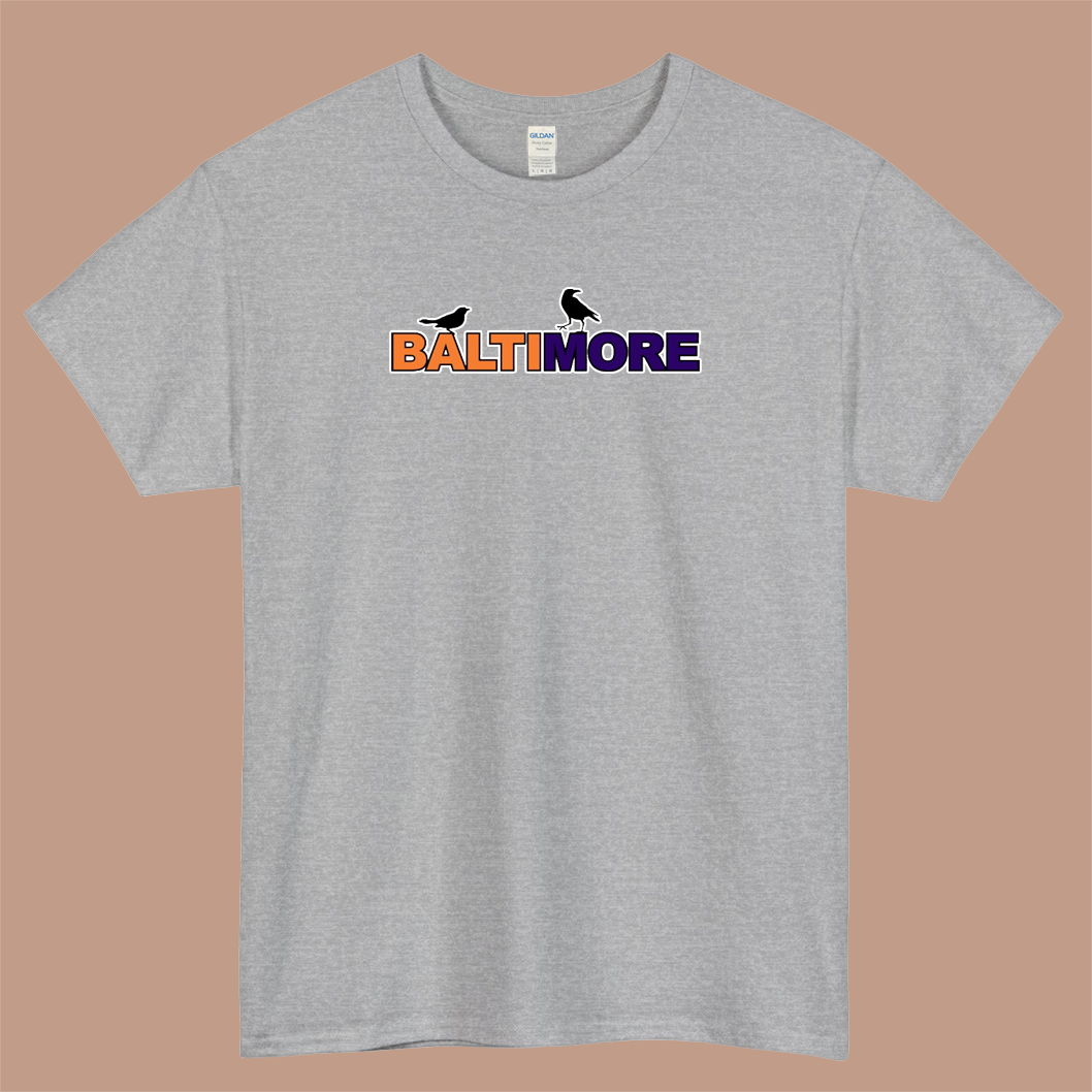 Baltimore Birds Logo Mens Unisex Short Sleeve T-Shirt Size S-3XL - P