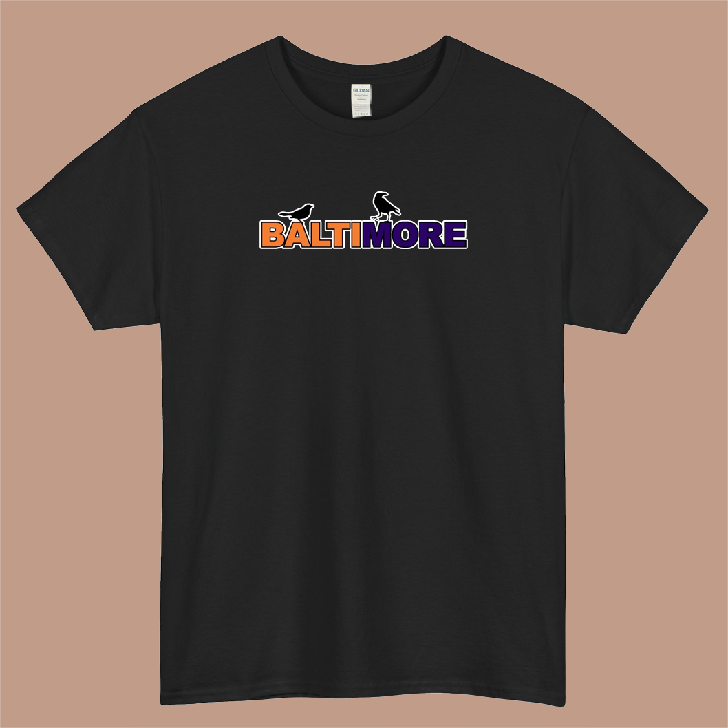 Baltimore Birds Logo Mens Unisex Short Sleeve T-Shirt Size S-3XL - P