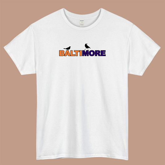 Baltimore Birds Logo Mens Unisex Short Sleeve T-Shirt Size S-3XL - P