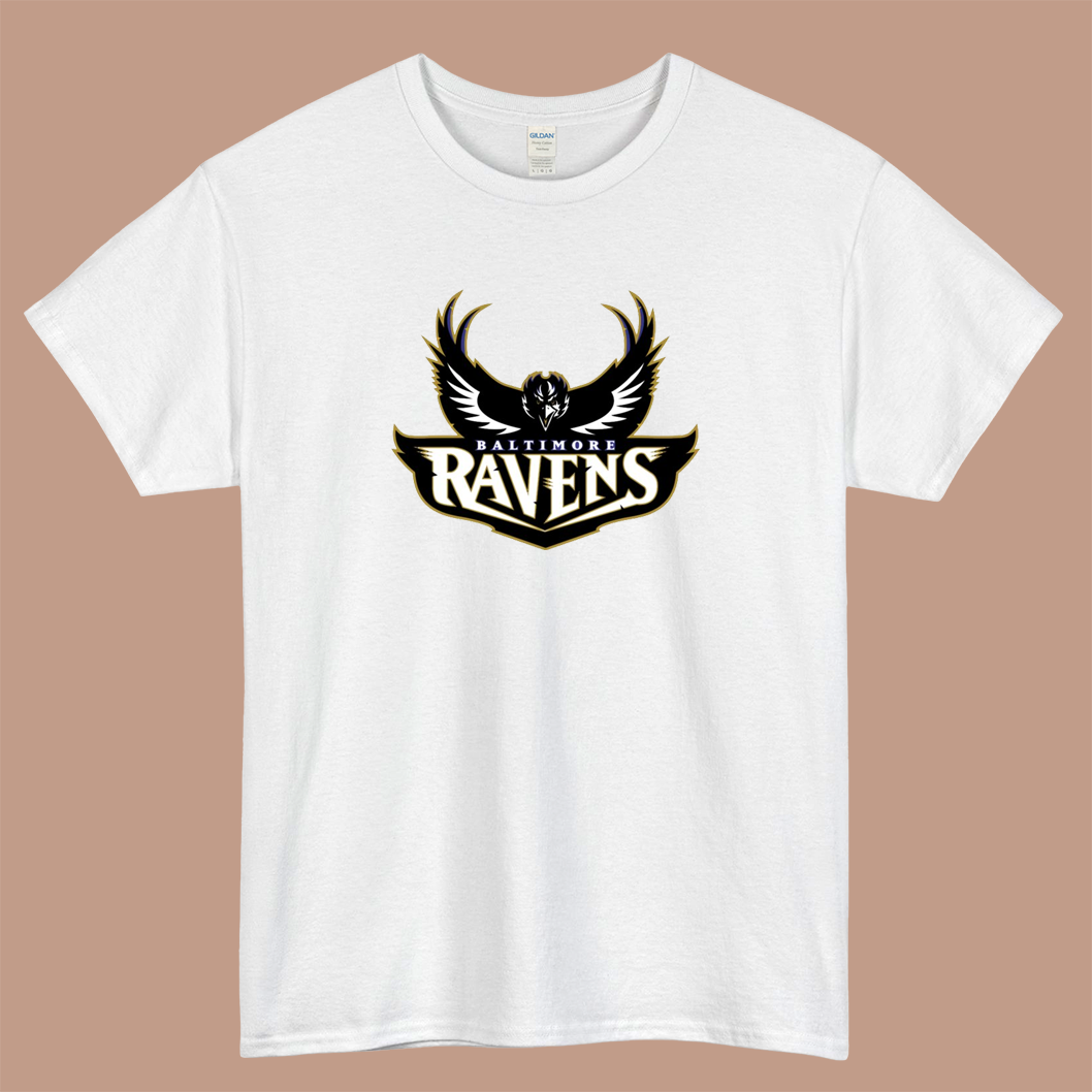 Baltimore Ravens Logo Mens Unisex Short Sleeve T-Shirt Size S-3XL - P