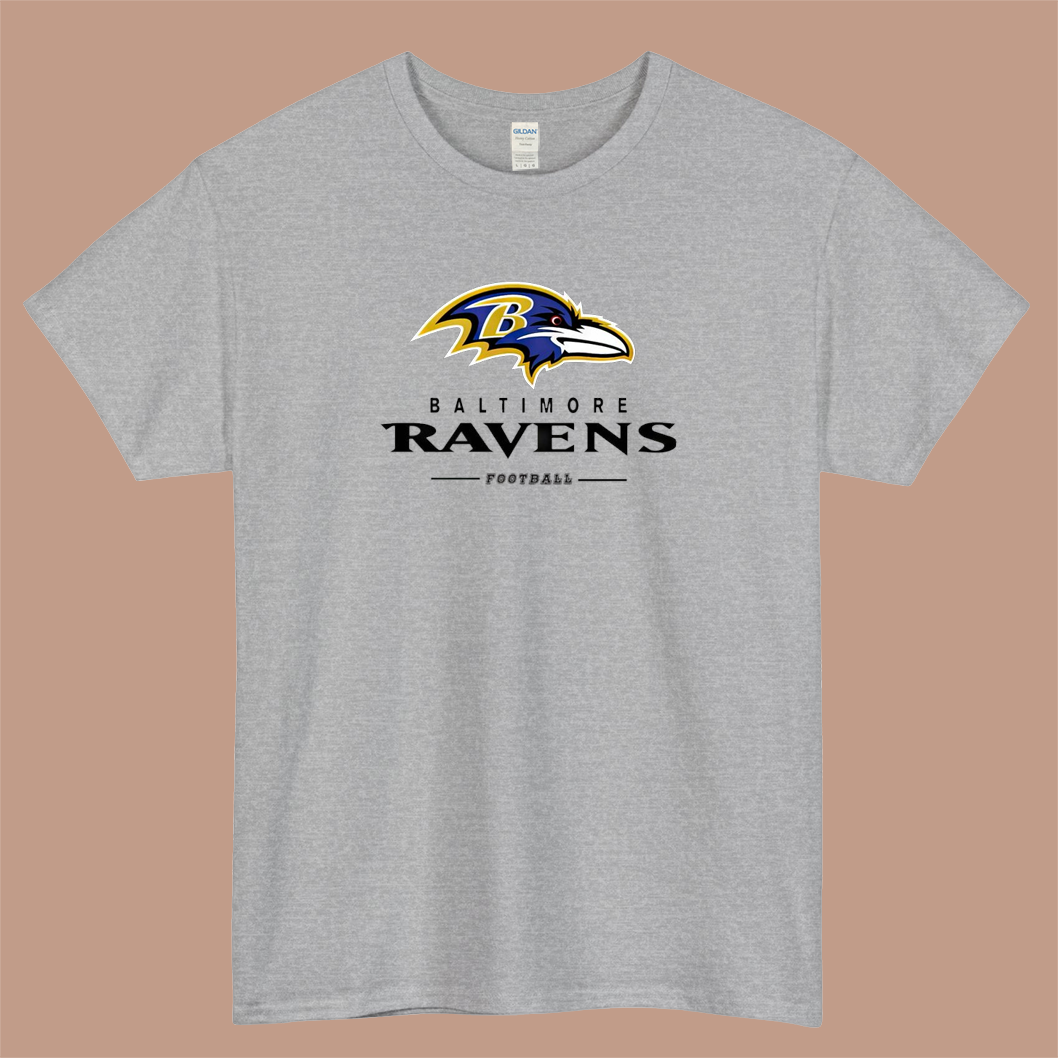 Baltimore Ravens Football Logo Mens Unisex Short Sleeve T-Shirt Size S-3XL - P