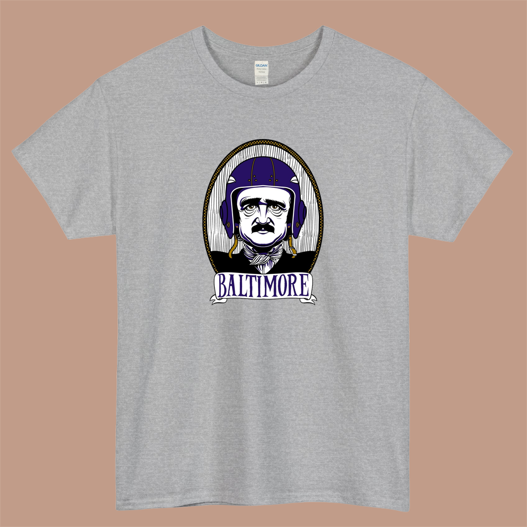 Baltimore Ravin Logo Mens Unisex Short Sleeve T-Shirt Size S-3XL - P