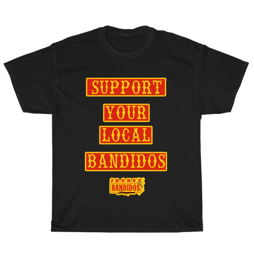 Bandidos Worldwide MC Logo Unisex Men's T Shirt Size S to 3XL