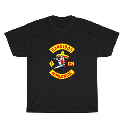 Bandidos Worldwide Logo Men's Unisex T Shirt Size S to 3XL