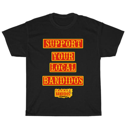 Bandidos Worldwide MC Logo Unisex Men's T Shirt Size S to 3XL