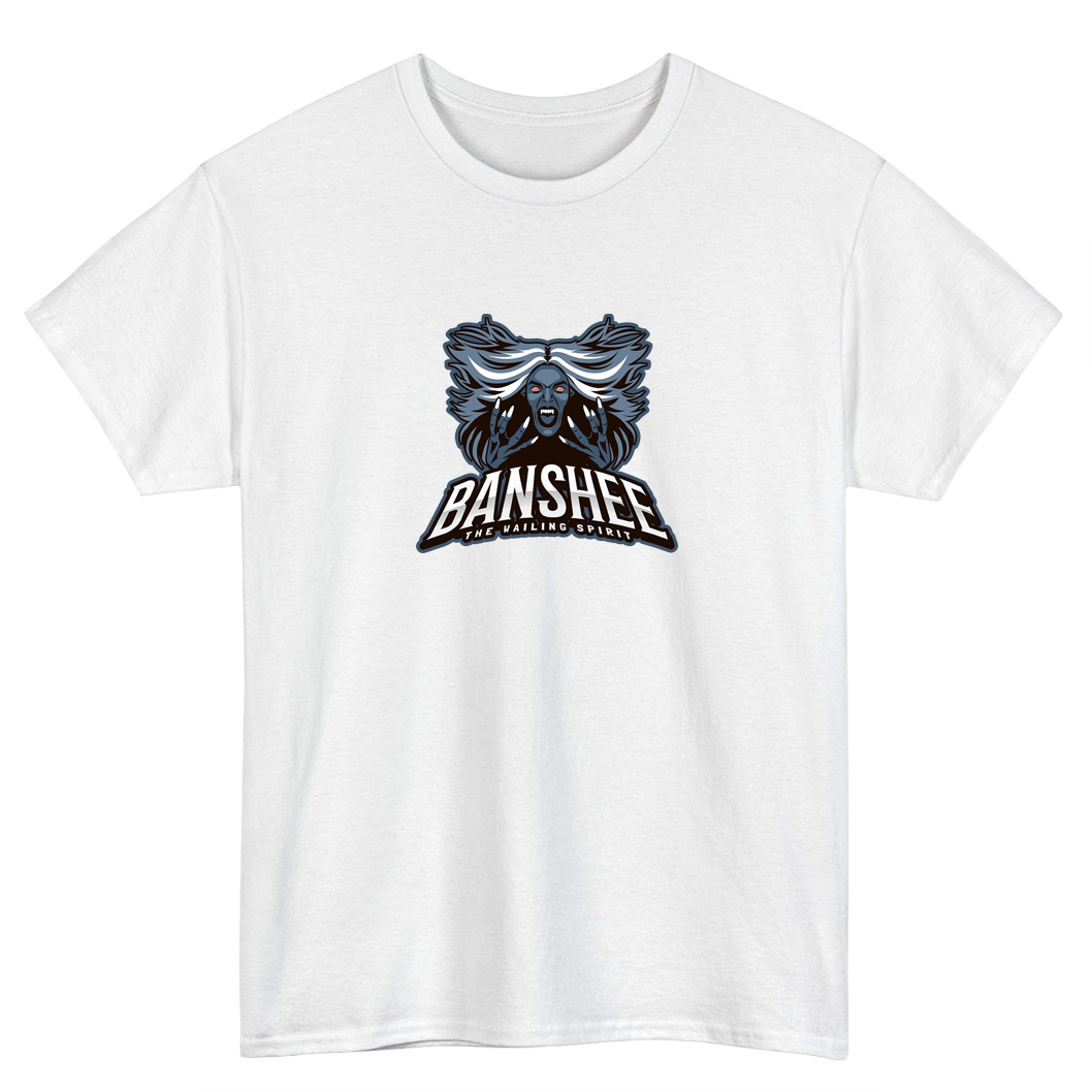 Banshee White Logo Mens Unisex Short Sleeve T-Shirt Size S-3XL - P