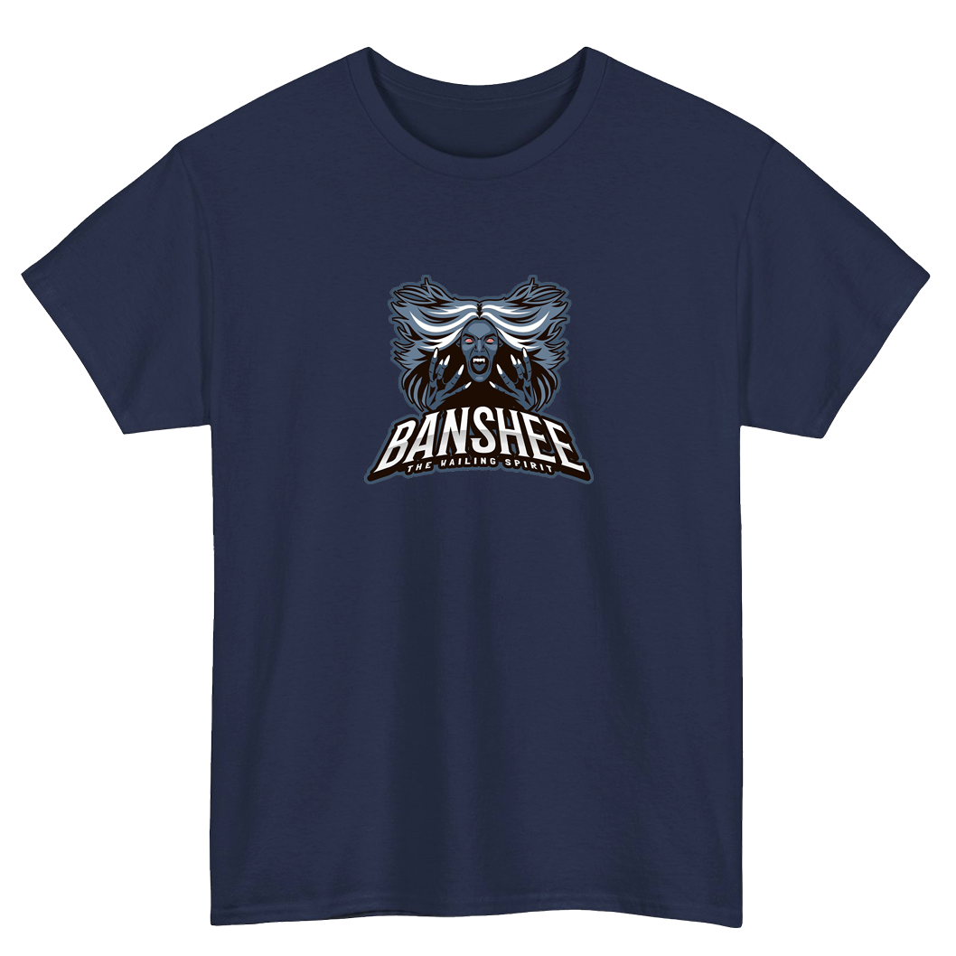 Banshee blue navy Logo Mens Unisex Short Sleeve T-Shirt Size S-3XL -P