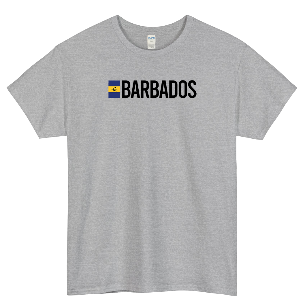 Barbados Minimal Design Logo Mens Unisex Short Sleeve T-Shirt Size S-3XL - P