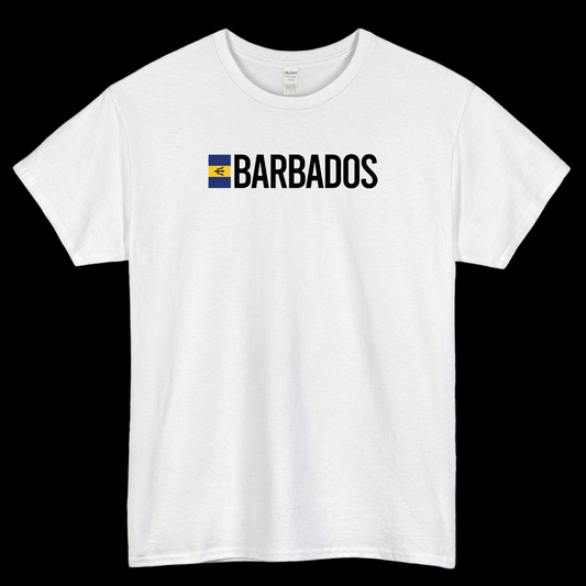 Barbados Minimal Design Logo Mens Unisex Short Sleeve T-Shirt Size S-3XL - P