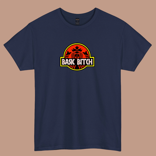 Basic Bitch Retro Movie Coffee Logo short sleeve t shirt S-3XL-p