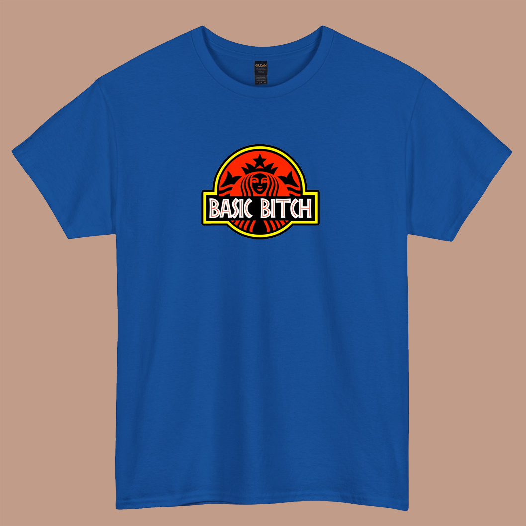Basic Bitch Retro Movie Coffee Logo short sleeve t shirt S-3XL-p