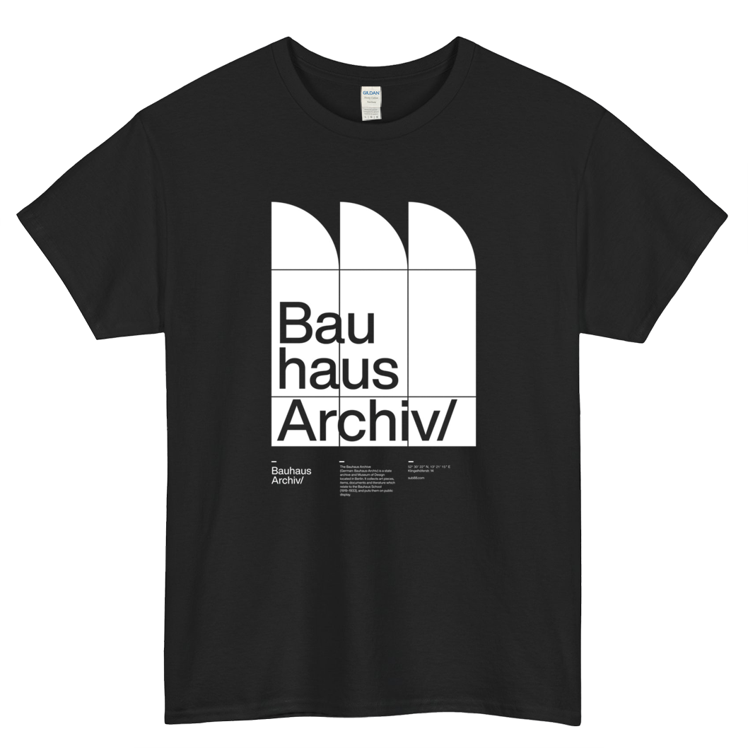 Bauhaus Archiv Mens Unisex Short Sleeve T-Shirt Size S-3XL - P