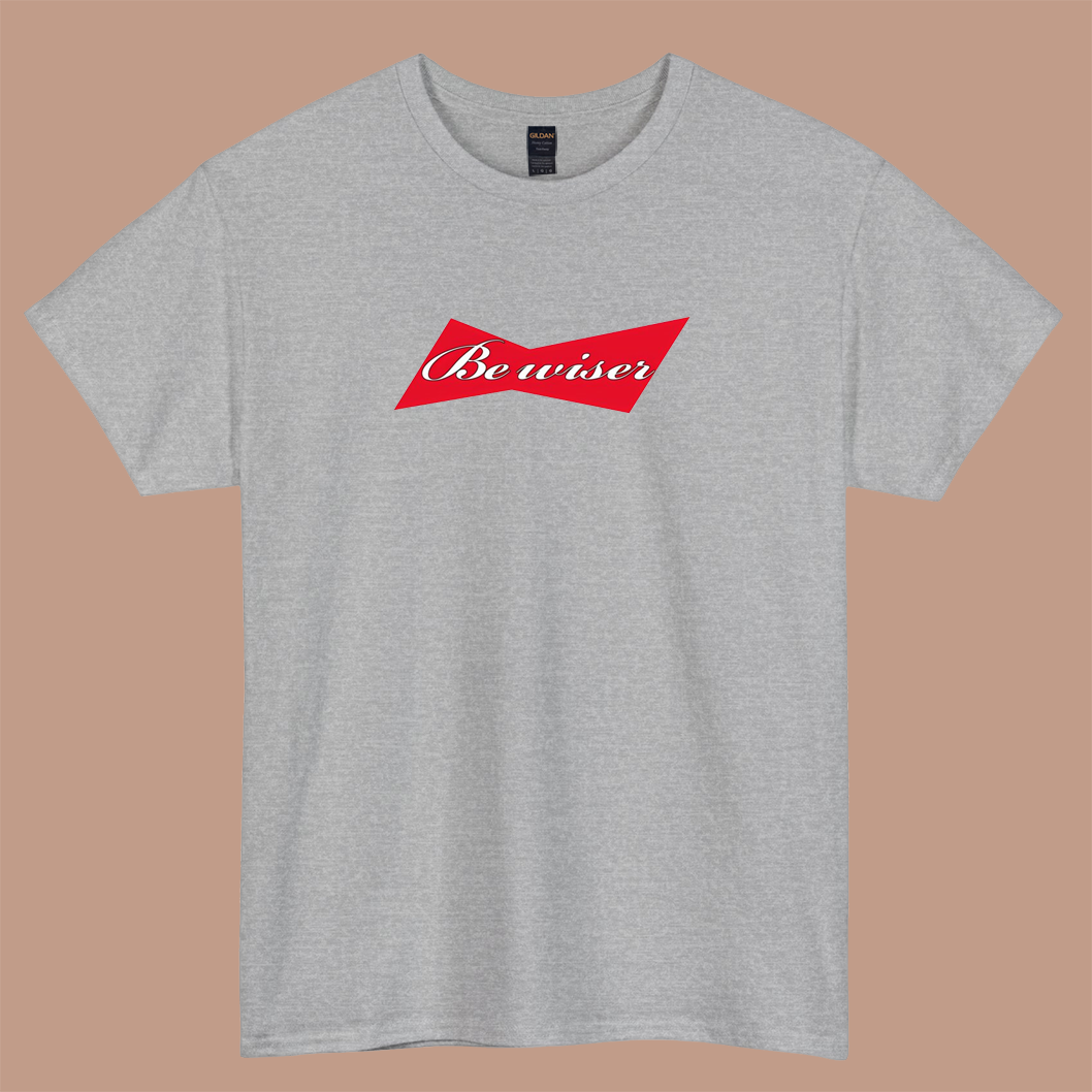 Be Wiser Logo short sleeve t shirt S-3XL-P