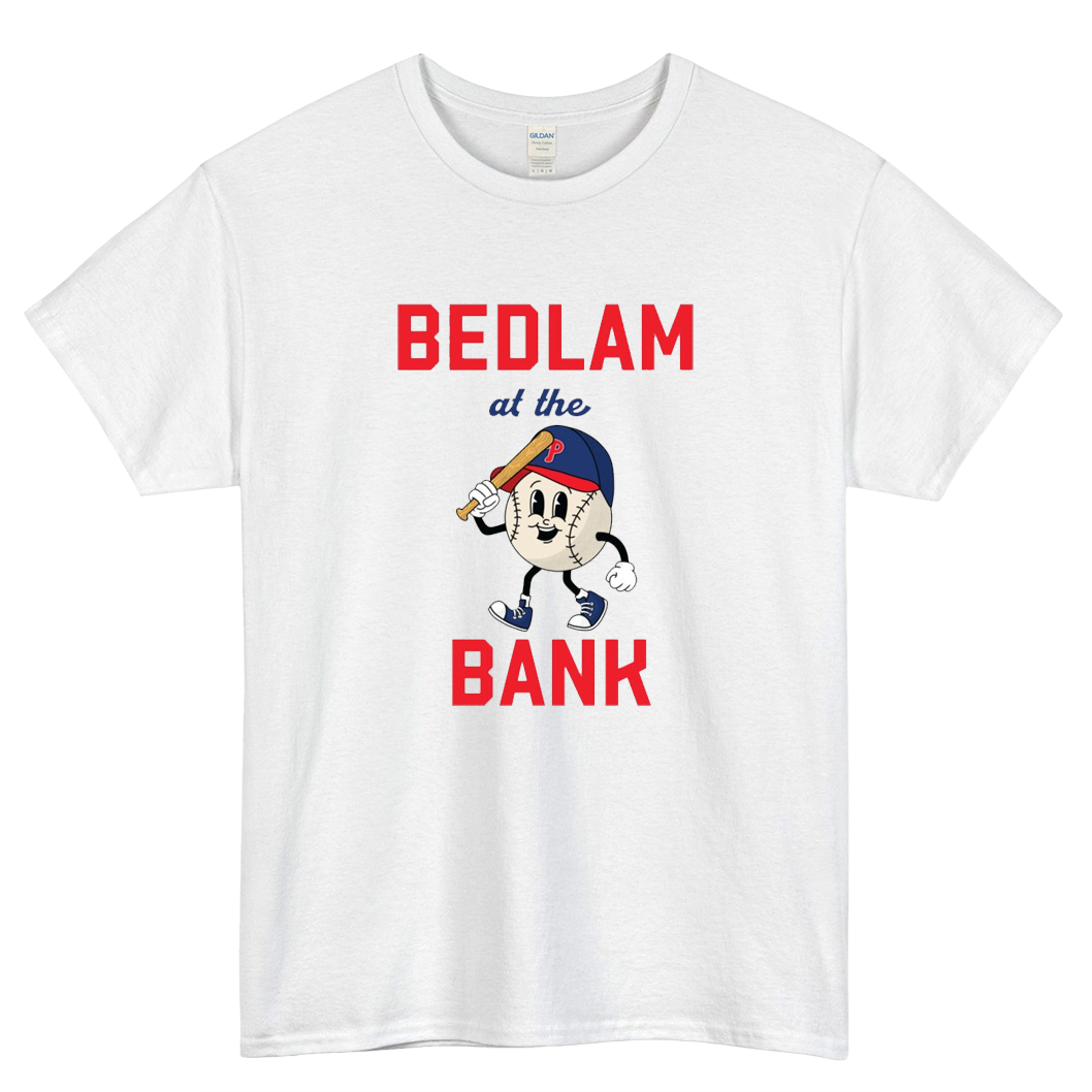 Bedlam at the Bank Mens Unisex Short Sleeve T-Shirt Size S-3XL - P