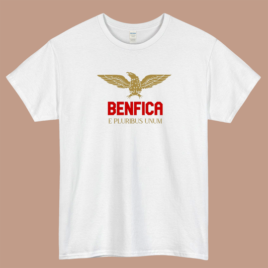 Benfica Pluribus Gold B Logo Mens Unisex Short Sleeve T-Shirt Size S-3XL - P