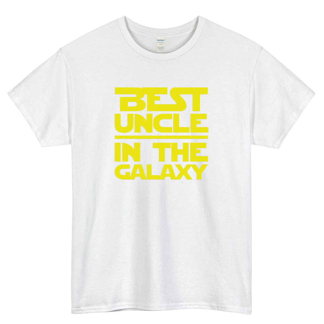 Best Uncle In The Galaxy Logo Mens Unisex Short Sleeve T-Shirt Size S-3XL - P