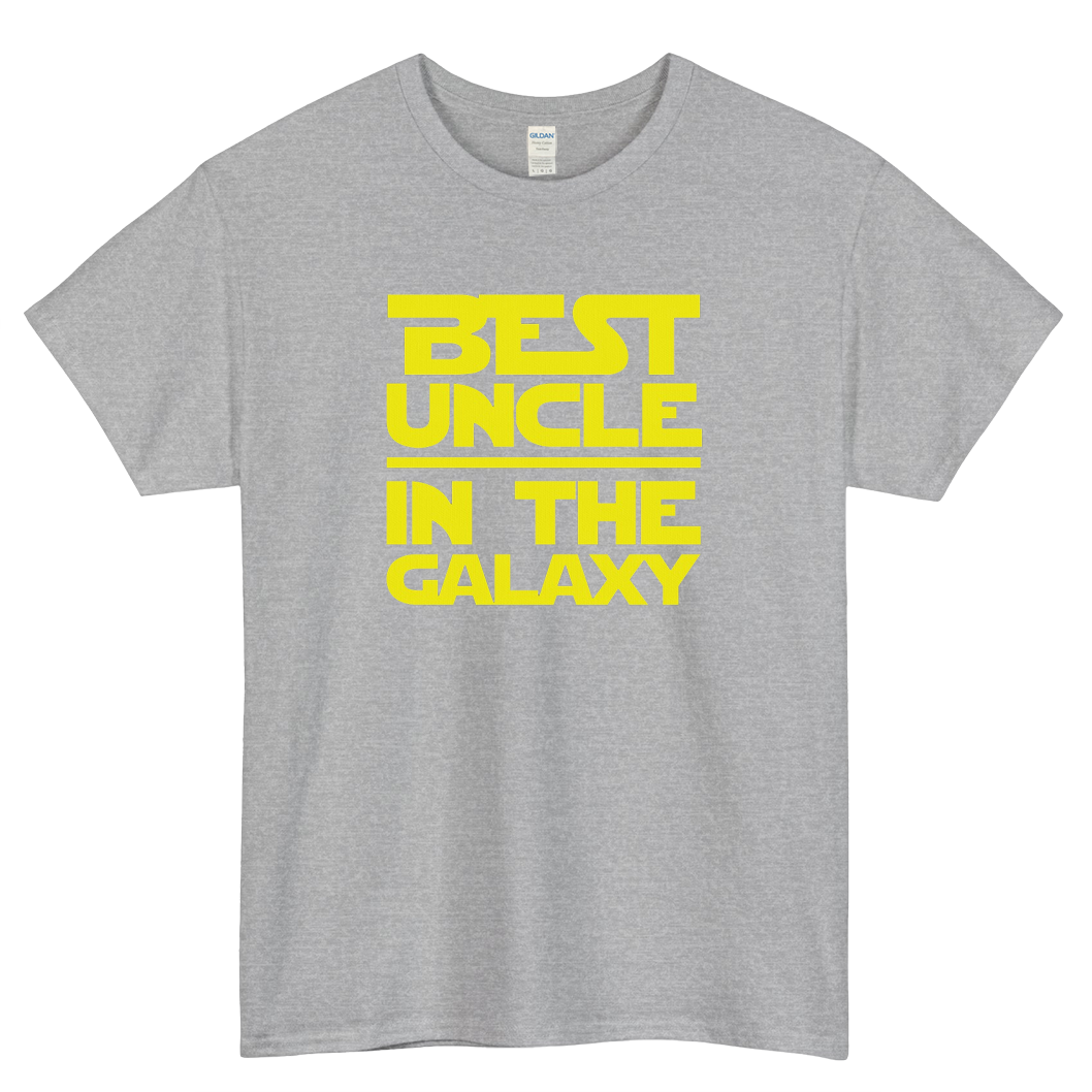 Best Uncle In The Galaxy Logo Mens Unisex Short Sleeve T-Shirt Size S-3XL - P