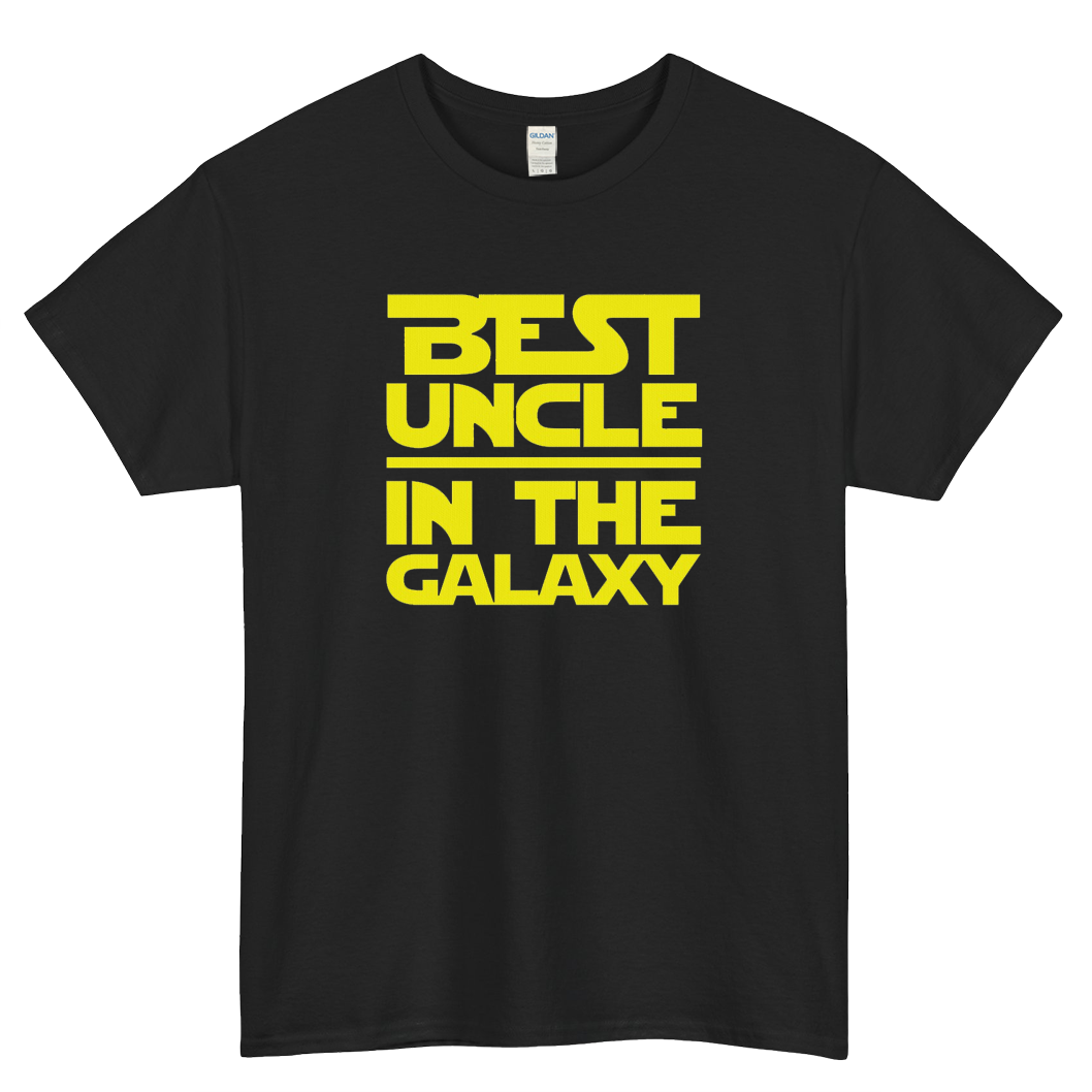 Best Uncle In The Galaxy Logo Mens Unisex Short Sleeve T-Shirt Size S-3XL - P