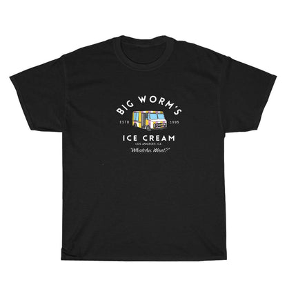 Big Worm's Ice Cream Logo Men's Unisex T Shirt Size S to 3XL