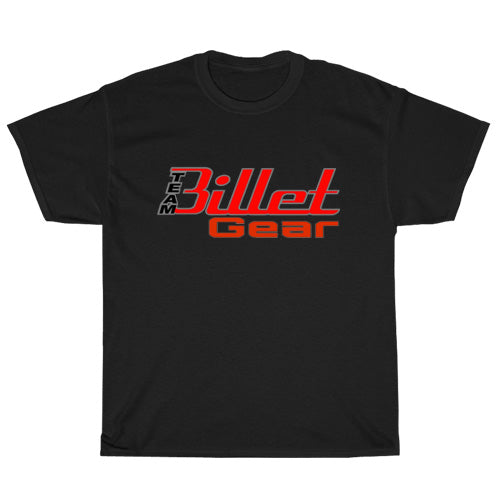 Billet Black & Red Logo Men's Unisex T Shirt Size S to 3XL