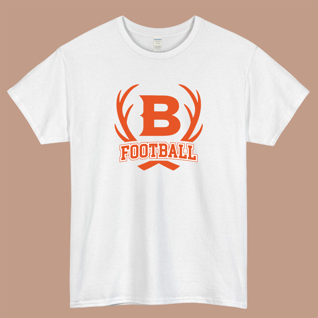 Bismarck Bucks Football Logo Mens Unisex Short Sleeve T-Shirt Size S-3XL - P