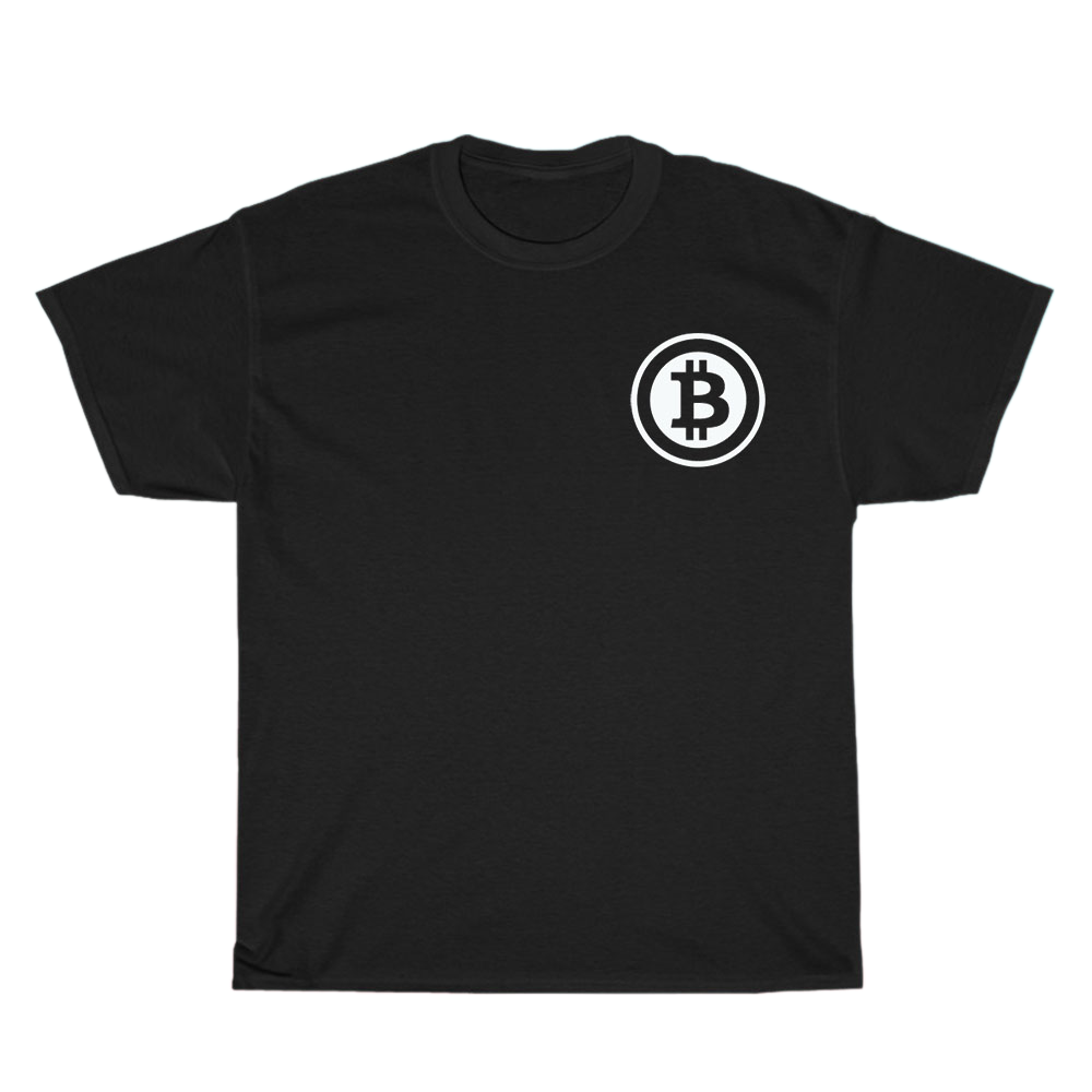 Bitcoin logo Men's Unisex T Shirt Size S to 3XL