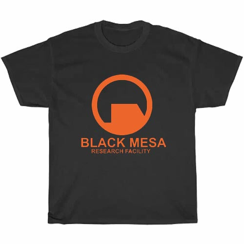 Black Mesa Research Facility Orange Logo Men's Unisex T Shirt Size S to 3XL