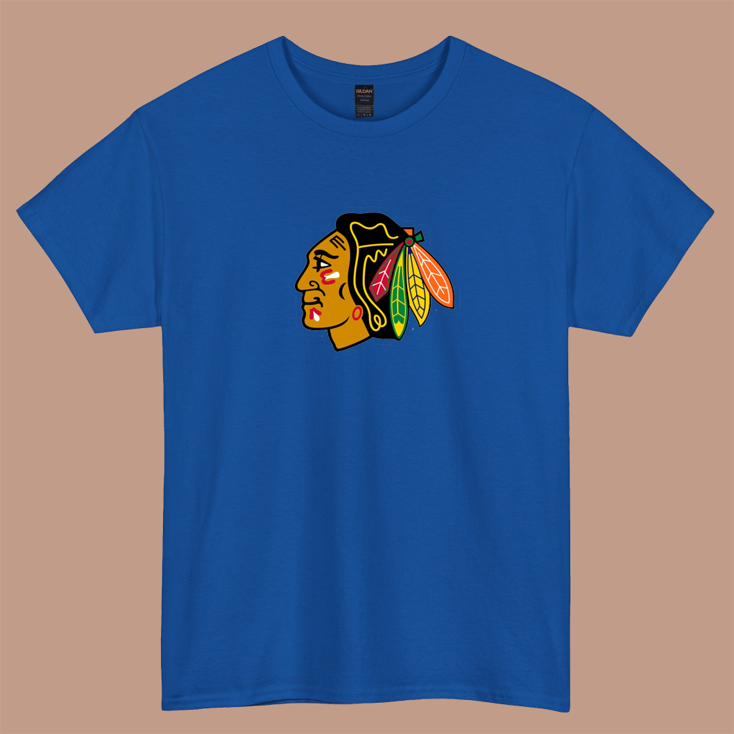 blackhaws  logo short sleeve t shirt Size S-3XL -P