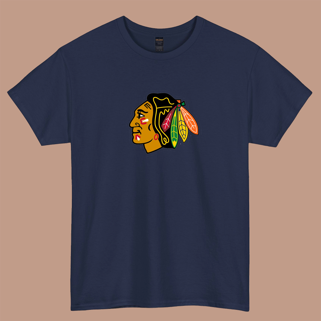 blackhaws  logo short sleeve t shirt Size S-3XL -P