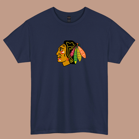 blackhaws  logo short sleeve t shirt Size S-3XL -P