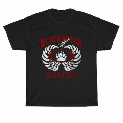 Blackwater Aviation Agency American logo Unisex Men's T Shirt Size S to 3XL