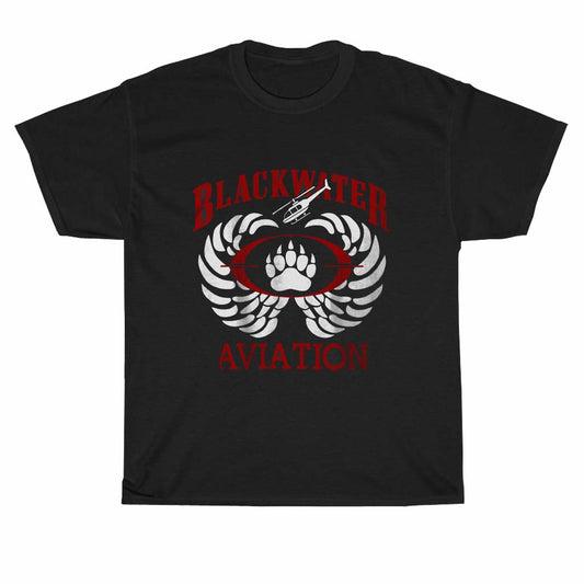 Blackwater Aviation Agency American logo Unisex Men's T Shirt Size S to 3XL