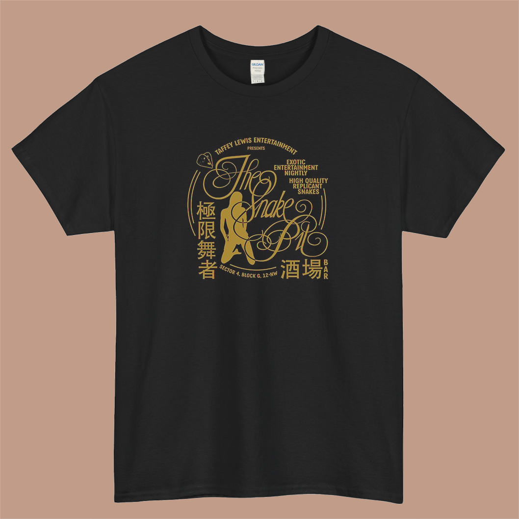 Blade Runner The Snake Pit Gold Logo Mens Unisex Short Sleeve T-Shirt Size S-3XL - P