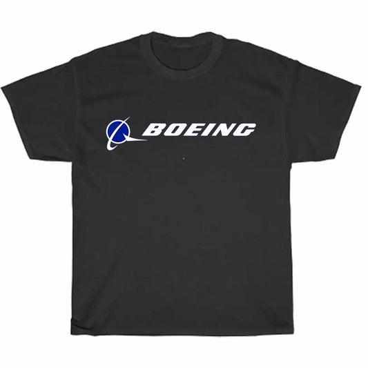 Boeing Aircraft Logo Men's Unisex T Shirt Size S to 3XL